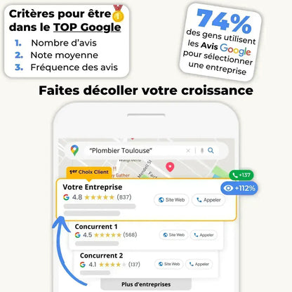 Plaque Avis Google